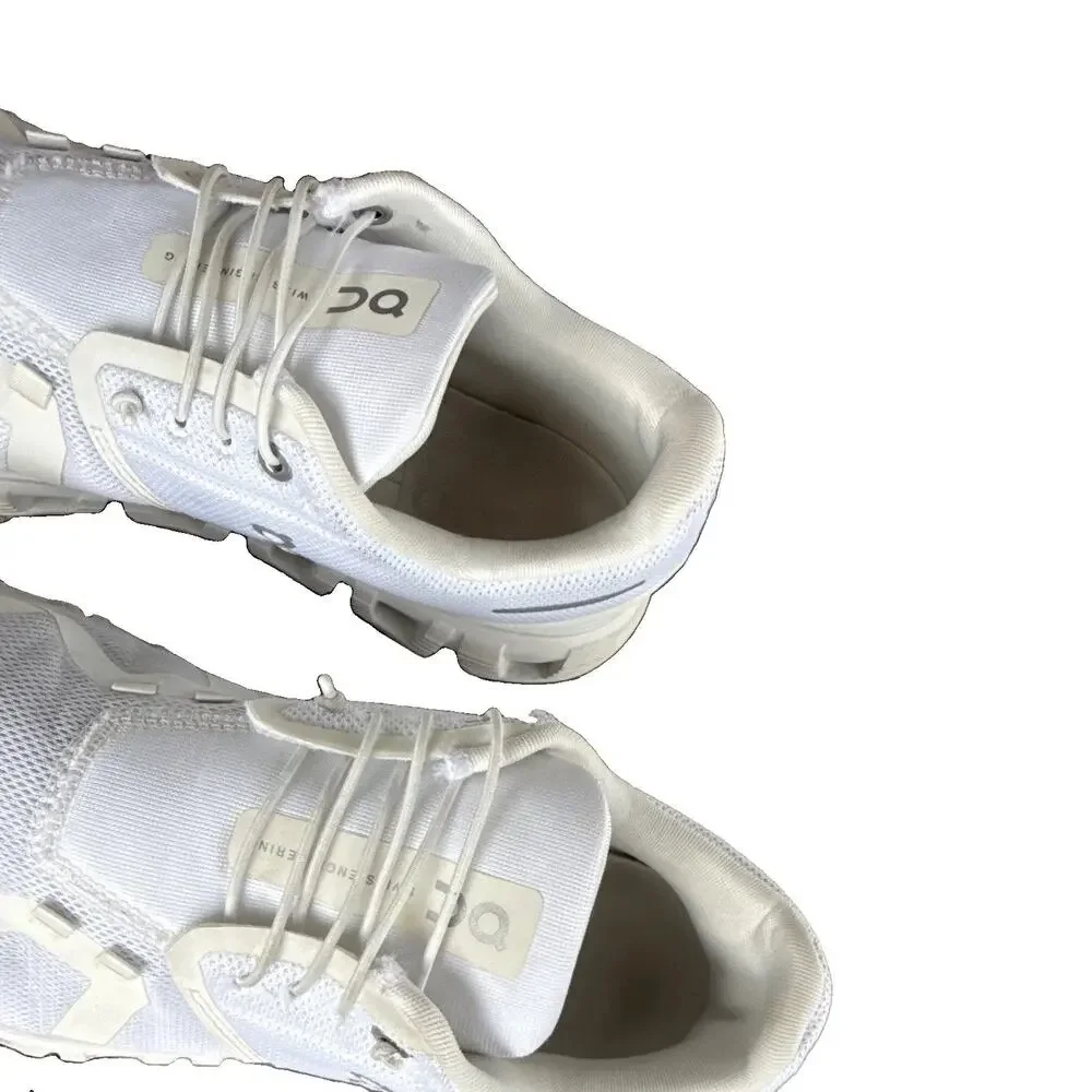 On Unisex Adults Low Top Mesh Lace-Up Athletic Sneakers White